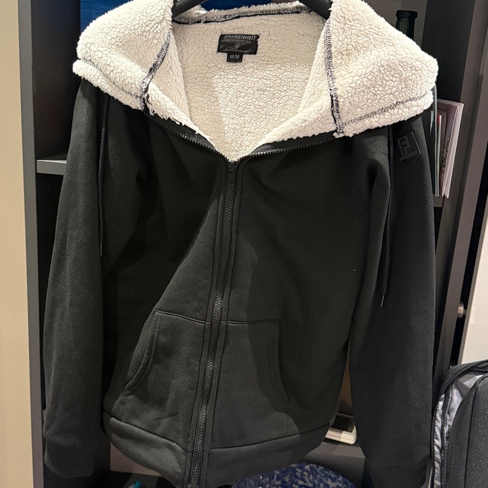 Farenheit Womens Zip Up Hoodie With Sherpa Lining